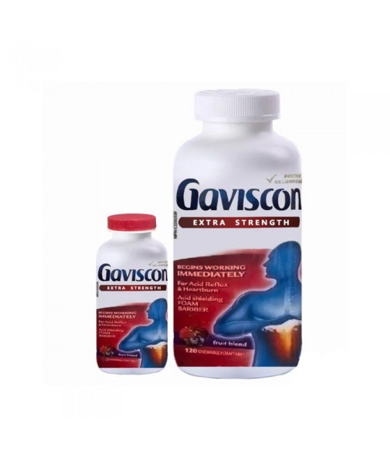 Gaviscon嘉胃斯康 胃酸片145粒装  快速缓解胃灼热胃酸咀嚼片